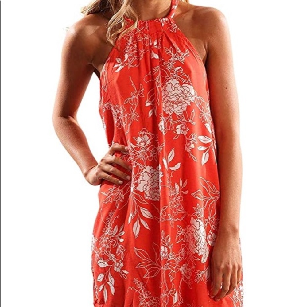 Floral Halter Dress